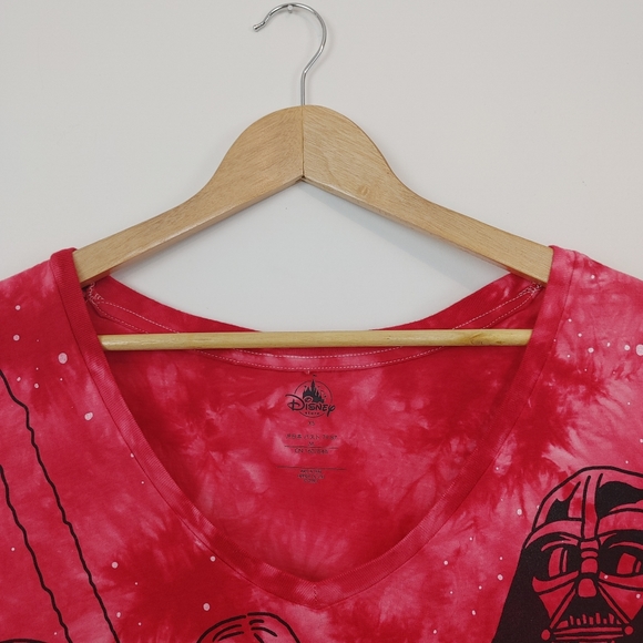 DISNEY | Star Wars Red Tie Dye XS T Shirt - Picture 6 of 6
